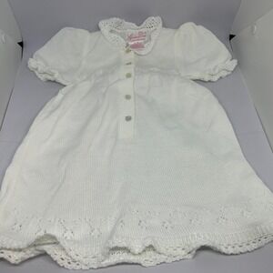 SOPHIE DESS Girls White Crochet‎ Dress Creative Paris Baby 6 Mos.